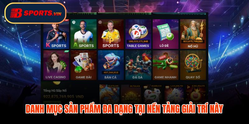 Giới thiệu Bsports qua hơn 2.000 tựa game và sảnh cược thể thao tích hợp