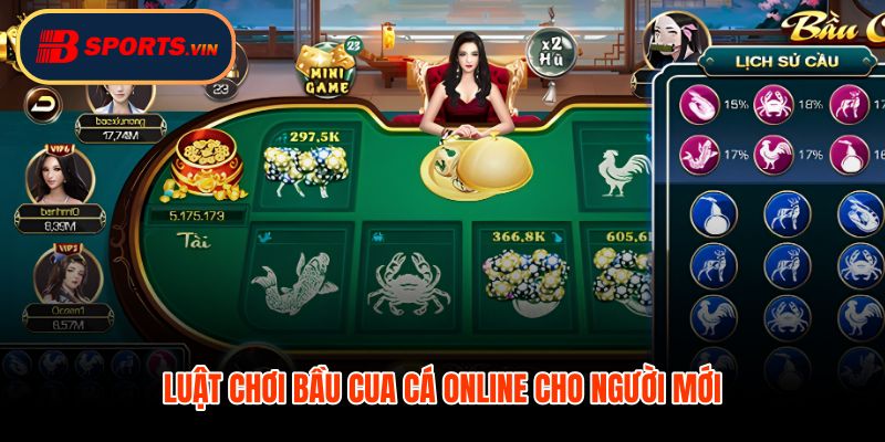 Luật bầu cua cá online qua mặt trùng và bảng thưởng